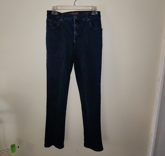 Gloria Vanderbilt Dark Blue Straight Leg Jeans - Picture 1 of 4
